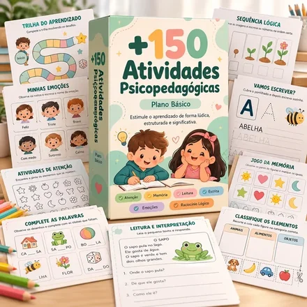 Capa da apostila de Alfabetização